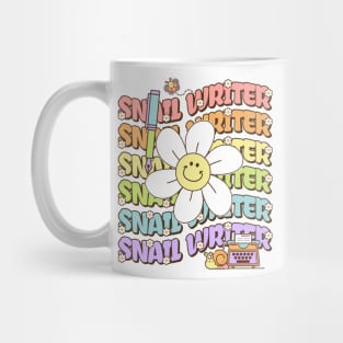 Retro Groovy Snail Writer Mug